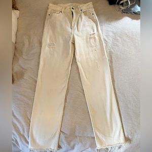 Carly Jean Los Angeles “Chrissy” Jeans, Size 5, Sea Salt